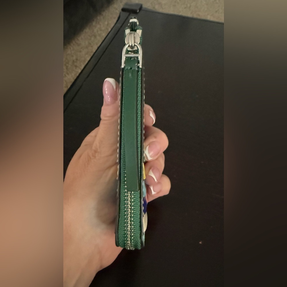 Tory Burch card case wallet color block zipper po… - image 6